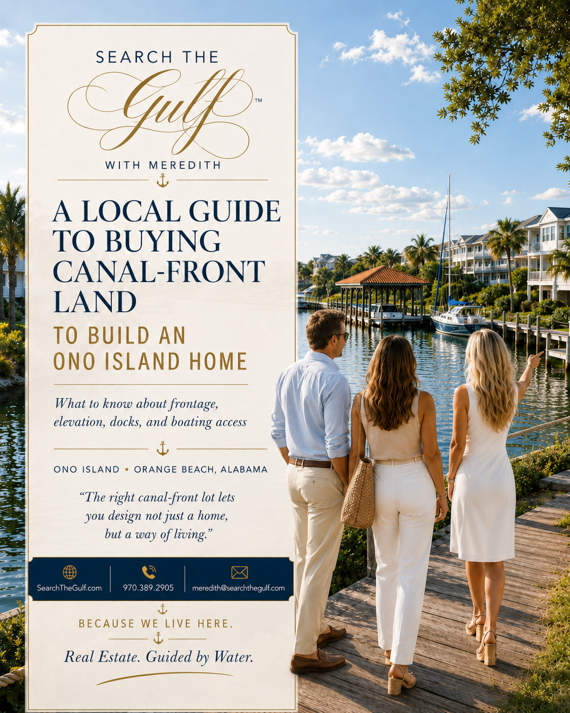 Ono Island Canal-Front Land For Sale New Home Construction Ono Island Canal-Front Land For Sale New Home Construction